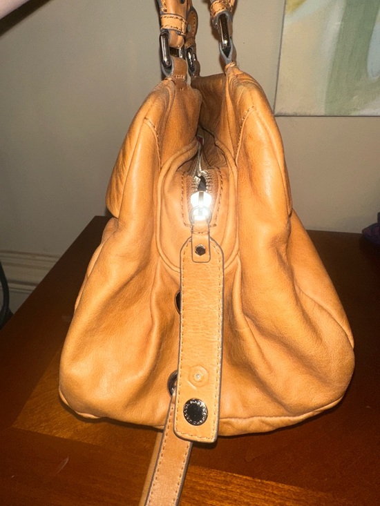 Marc by Marc Jacobs Cognac Leather Satchel Shoulder Bag
